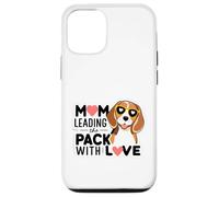 Dog Mom Leading the Pack with Love Beagle Pup Case for iPhone 12/12 Pro