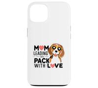 Dog Mom Leading the Pack with Love Beagle Pup Case for iPhone 13
