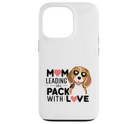 Dog Mom Leading the Pack with Love Beagle Pup Case for iPhone 13 Pro