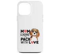 Dog Mom Leading the Pack with Love Beagle Pup Case for iPhone 13 Pro Max