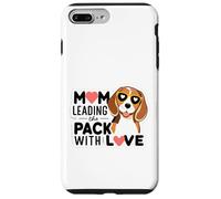 Dog Mom Leading the Pack with Love Beagle Pup Case for iPhone 7 Plus/8 Plus