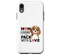 Dog Mom Leading the Pack with Love Beagle Pup Case for iPhone XR