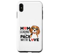 Dog Mom Leading the Pack with Love Beagle Pup Case for iPhone XS Max