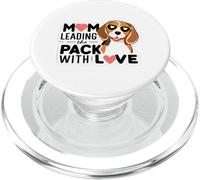 Dog Mom Leading the Pack with Love Beagle Pup PopSockets PopGrip for MagSafe