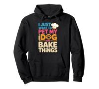 Dog Mom Life Baking Cupcakes Funny Cozy Kitchen Quote Pullover Hoodie