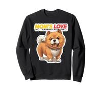 Dog Mom Love No Training Required Cute Puppy Design Sweatshirt