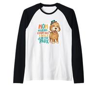 Dog Mom Making Every Day A Walk in The Park Raglan Baseball Tee