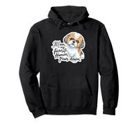 Dog Mom My Favorite Human Paws Down Shih Tzu Pullover Hoodie