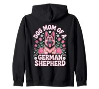 Dog Mom of a German Shepherd Zip Hoodie