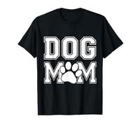 Dog Mom Paw Graphic Print Retro Funny Dog Lover Mother's Day T-Shirt
