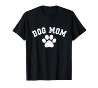 Dog Mom Paw Graphic Print Retro Funny Dog Lover Mother's Day T-Shirt