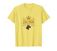 Dog Mom Queen Regal Pet Lover T-Shirt, Men, Lemon, S