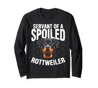 Dog Mom Rottie Servant of A Spoiled Rottweiler Long Sleeve T-Shirt