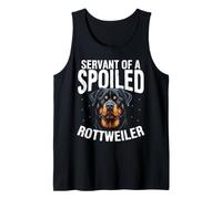 Dog Mom Rottie Servant of A Spoiled Rottweiler Tank Top