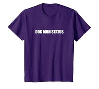 Dog Mom Status T-Shirt, Youth, Purple, 2T