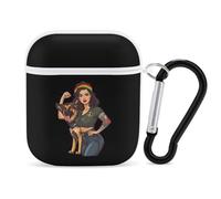 Dog Mothers Day German Shepherd Trendy Bluetooth Earbuds Protector Cute Wireless Earbud Case Covers Compatible with Airpods 1/2