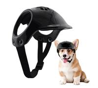 Dog Motorcycle Helmet - Pet Safety Cap | Adjustable EVA Foam Headgear, Lightweight Open Ear Design With Sponge Lining, Windproof Riding Hat For Small Dogs Cats Outdoor Cycling And Scooter Trips