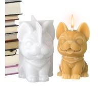 Dog Mould for Candles - Table Decoration Decorative Figures Concrete Shapes - Decorative Figure Concrete Casting Tool with 3D Craft Mould for Plaster and Candle Making