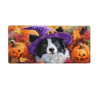 Dog Mouse Pad 900 x 300 mm Large Mouse Mat Halloween Desk Mat with Water Resist Surface，XXL Mousepad with Anti-Slip Rubber Base，Extended Gaming Mouse Pads for Desktop Decor，Gift for Women/Men M1123