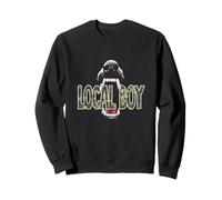 Dog Mouth Hunting Dog Camo Typography Local Boy Sweatshirt