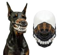 Dog Mouth Mask Muzzle Costume Animal Headpiece For Halloween Movie Props