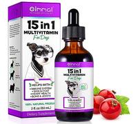 Dog Multivitamin Drops 15 in 1 Dog Vitamins & Supplements for Improving Hip, Joint, Skin Coat, Skin Health, Gut Health and Heart Health Digestion