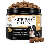Dog Multivitamin Soft Chews for Dogs - Joint Supplement with Glucosamine, Probiotics & Omega Oils - Hip & Joint, Immune, Digestion & Skin Support - 100 Chews UK