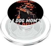 Dog Mum Autumn Joy Leaves Love Wiggle Tails Autumn PopSockets PopGrip for MagSafe