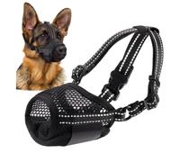 Dog Muzzle Adjustable Breathable and Reflective