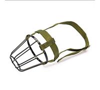 dog muzzle， Adjustable Metal Dog Muzzle for Barking, Biting & Chewing - Ideal for Large, Medium, and Small Dogs(No. 1 Set)