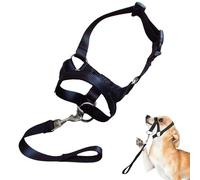 Dog Muzzle - Adjustable Nylon Halter Strap, Soft Padded Training Harness, Breathable Secure Comfort Fit Design | for Bark Control, Outdoor Walks, Reactive Dogs, Vet Visits, Grooming Sessionz