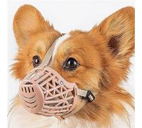 dog muzzle， Adjustable Pet Baskets Anti-Bite Mask,Breathable Rubber Basket Muzzle for Small,Medium and Large Dogs(B,No.650 60g)