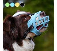 Dog Muzzle，Anti Biting and Stop Chewing，Drinking and Breath Free， Soft Silicone Breathable Basket for Small Medium Large Dogs Mouth Muzzles，Adjustable, Lightweight, Durable，6 Sizes