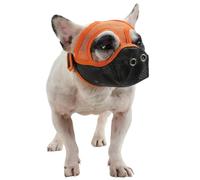 Dog Muzzle Anti-biting Barking Chewing Adjustable Loop Pets Muzzle Covered Muzzles Pet Supplies French Fighting Dog Muzzle Flat Face Pug Dog Muzzle Anti-chaotic Biting Eating Muzzle