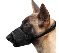 Dog Muzzle, Basket Muzzle Anti Biting Chewing, Soft Breathable Dog Muzzles Suitable Dogs, Adjustable Basket Muzzles Prevents Chewin(L)