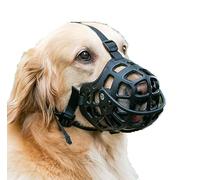 Dog Muzzle, Breathable Adjustable Dog Basket Muzzle Silicone Black Multiple Sizes Pack Of 1,2(1 pc,M/21-24cm/6.5-10kg)