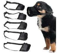 Dog Muzzle, Breathable Nylon Mesh Design, Adjustable Straps, Fits Medium to Large Dogs, Soft Basket Dog Muzzles, Prevent Biting Barking Chewing, 5 Sizes
