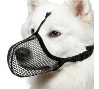 Dog Muzzle - Breathable, Soft and Anti-Bark | Grooming Muzzle and Mouth Guard | for Small Medium Large Dogs and Puppies, Stop Searching, Caring, Barking, Visiting