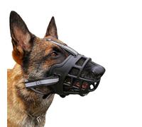 Dog muzzle， Dog Anti Barking Muzzle, Guard For Dogs,Breathable,Adjustable,Humane Design,Allows Panting And Drinking(Black,M)