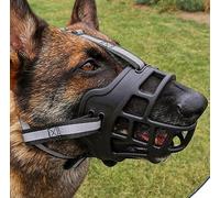 Dog Muzzle, Dog Basket Muzzle Silicone Multicolor Multiple Sizes(Black,XXL)