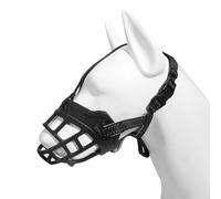 Dog muzzle， Dog Muzzle,Soft, To Prevent Biting,Breathable,Adjustable,Front Opening Design,Large Breathing Hole(Black,No. 3)