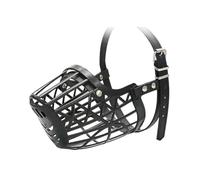 Dog muzzle， Dog Muzzle To Stop Chewing,Soft,Breathable,Adjustable,Padded,Allows Panting And Drinking,Plastic,Prevent Biting(Black,No. 4)