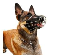dog muzzle， Dog Muzzle To Stop Chewing, Wire Basket, To Prevent Biting,Breathable,Adjustable,Soft Muzzles(Style 1,L)