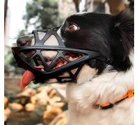 Dog Muzzle, Dog Muzzle With Head Strap Loop TPR Basket For Training Black Multiple Sizes(Black/3 pcs,S/17-21cm/6-10kg)