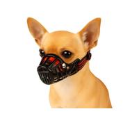 Dog Muzzle - Extra Extra Small - Durable & Adjustable Plastic Muzzle for Safe Control - Ideal for Walks & Training - Flamingo Muzzle Silas XXS