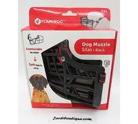 Dog Muzzle - Extra Large - Durable & Adjustable Plastic Muzzle for Safe Control - Ideal for Walks & Training - Flamingo Muzzle Silas XXL