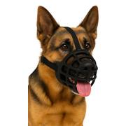 Dog Muzzle - Extra Large - Soft Silicone Adjustable Muzzle for Comfort & Safety - Suitable for Training, Walking & Vet Visits - Flamingo Muzzle Benzo XXL