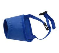 Dog Muzzle for Large Breeds, Blue Adjustable Bite Prevention Mouth Cover to Stop Barking and Scavenging, Quick-Release Buckle, Front Circ 9.1 in, Rear Circ 12.6 in, Nose-Eye 2.8 in