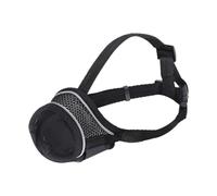 Dog Muzzle for Small Medium Dogs Breathable Mesh Puppy Muzzle with Adjustable Hook to Prevent Biting Chewing and Certain Barking (Black, M)