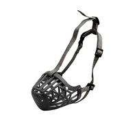 Dog muzzle， Medium And Large Soft Dog Muzzle With Adjustable Nylon Strap For Durability And Comfort With Ultra-Soft Padding,Prevent Eating(Black,No.1)